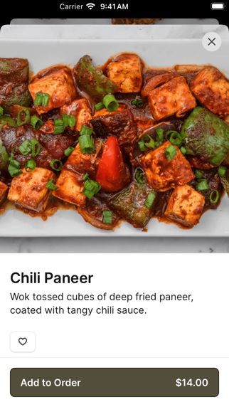 Barwachi Indian Grill iPhone screenshot 3 - Food & Drink app