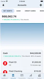 capstone: financial tracker iphone screenshot 2