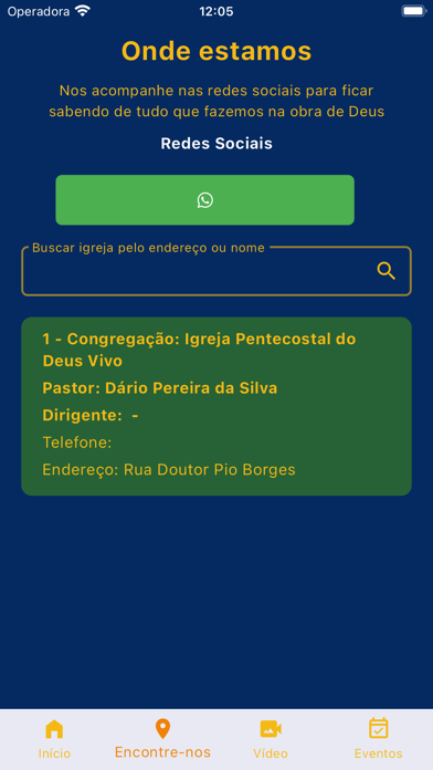 Igreja Pent. do Deus Vivo Screenshot