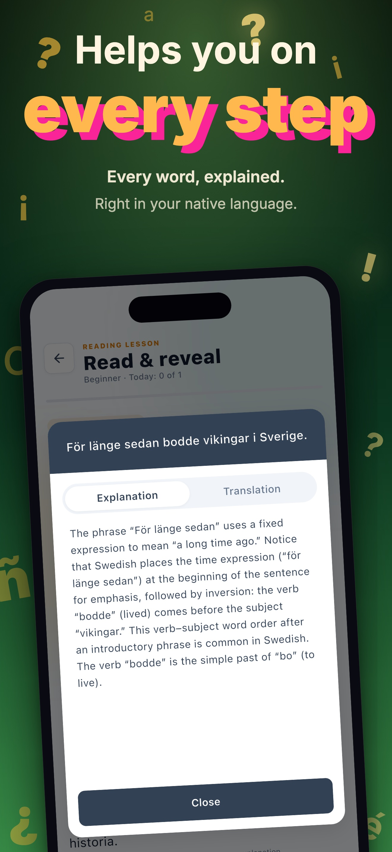 Erla: Learn Swedish with AI