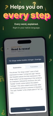Erla: Learn Swedish with AI iPhone screenshot
