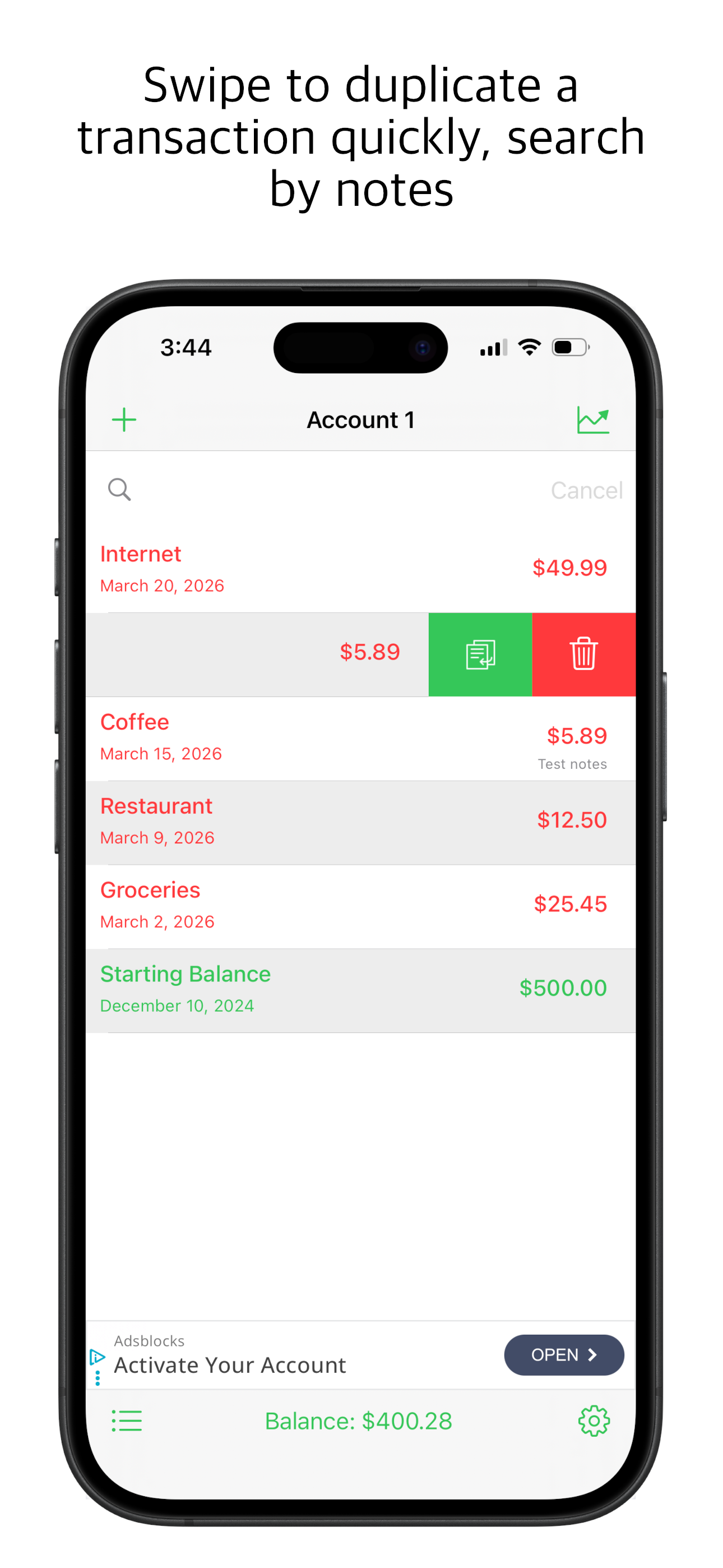 Bank Account