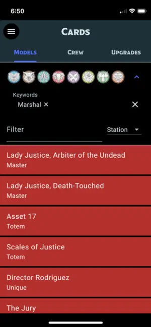 Malifaux 4E Crew Builder screenshot 3
