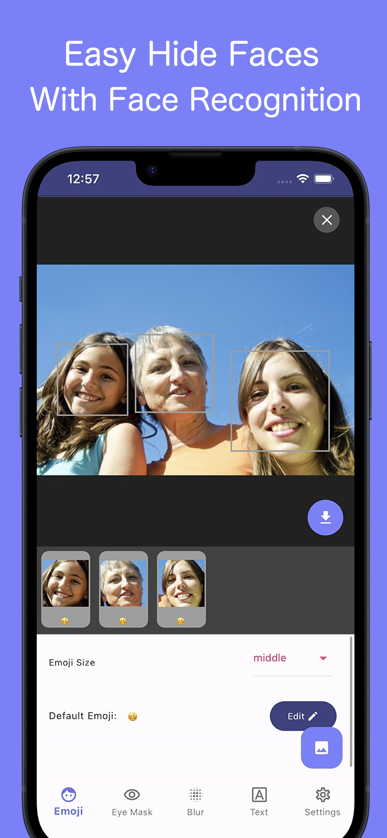 Sticker on Face - Emoji Magic
