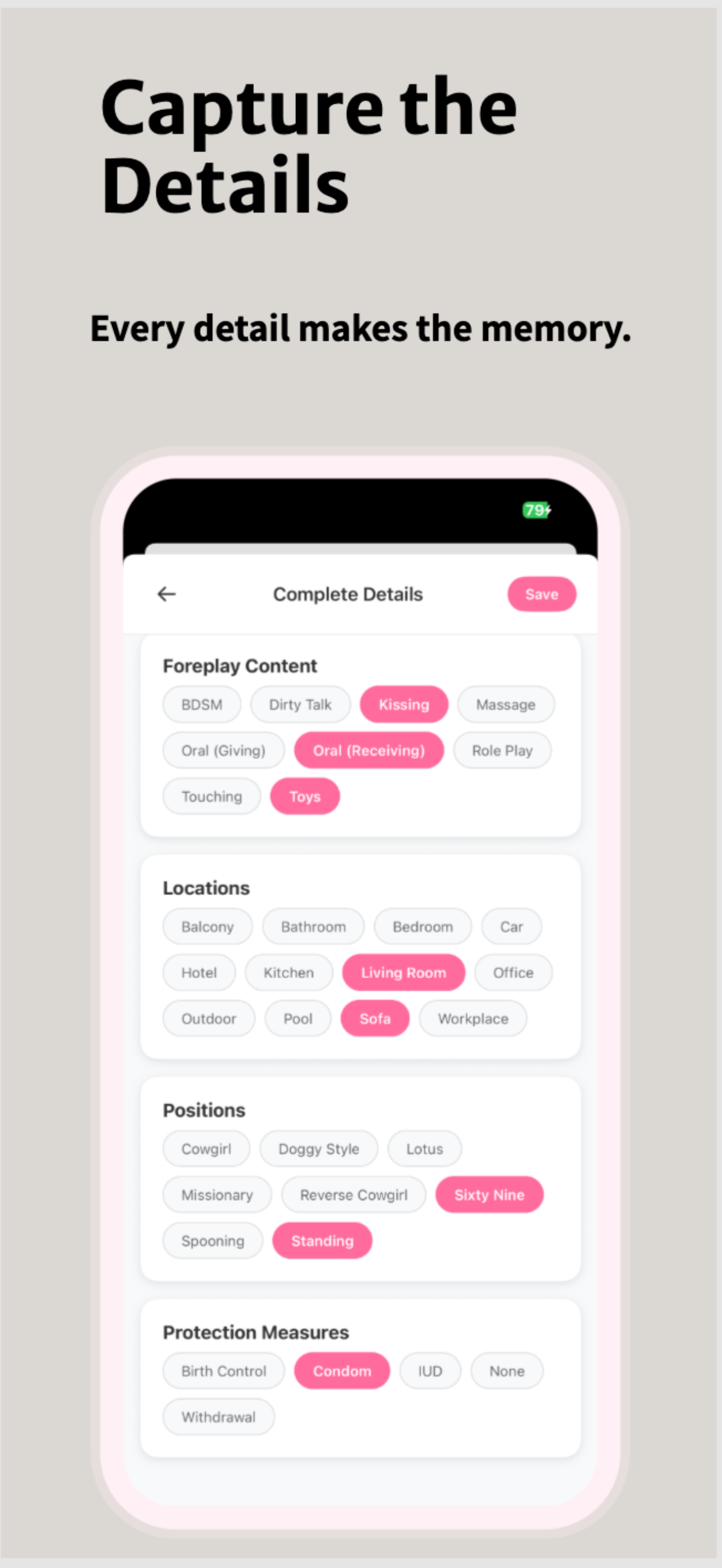 IntiMates: Sex Tracker screenshot 6