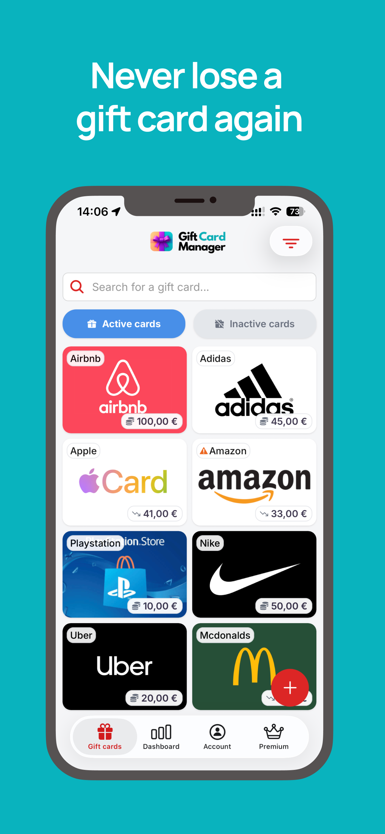 Gift Card Manager