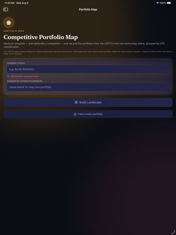 YourPatentAI: Draft & Search iPad screenshot