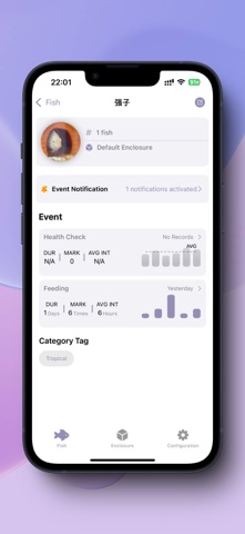 JoyFish - Growth Tracker iPhone screenshot