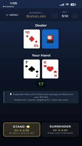 Blackjack Card Counter Pro screenshot 3
