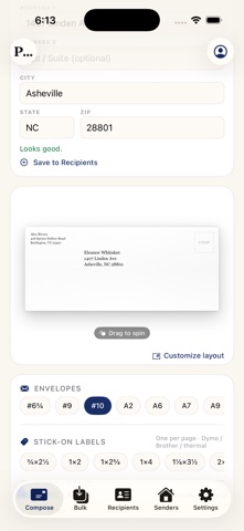 Posthaste: PWE Envelope Print Screenshot 2 of 8