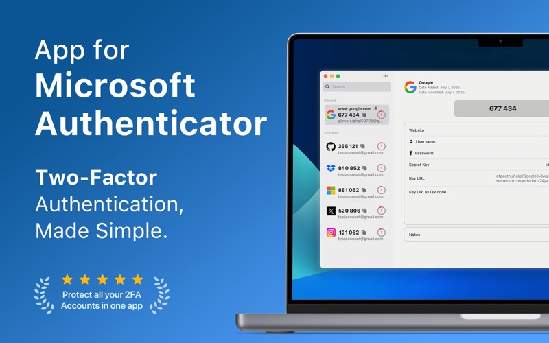 Screenshot #1 pour Authenticator ℠