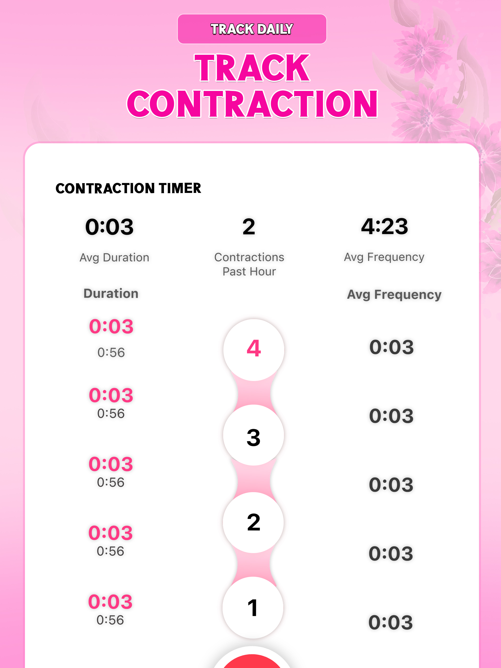 Contraction Timer for Birth screenshot 7