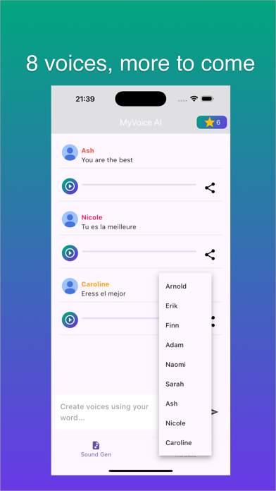 MyVoice AI Screenshot