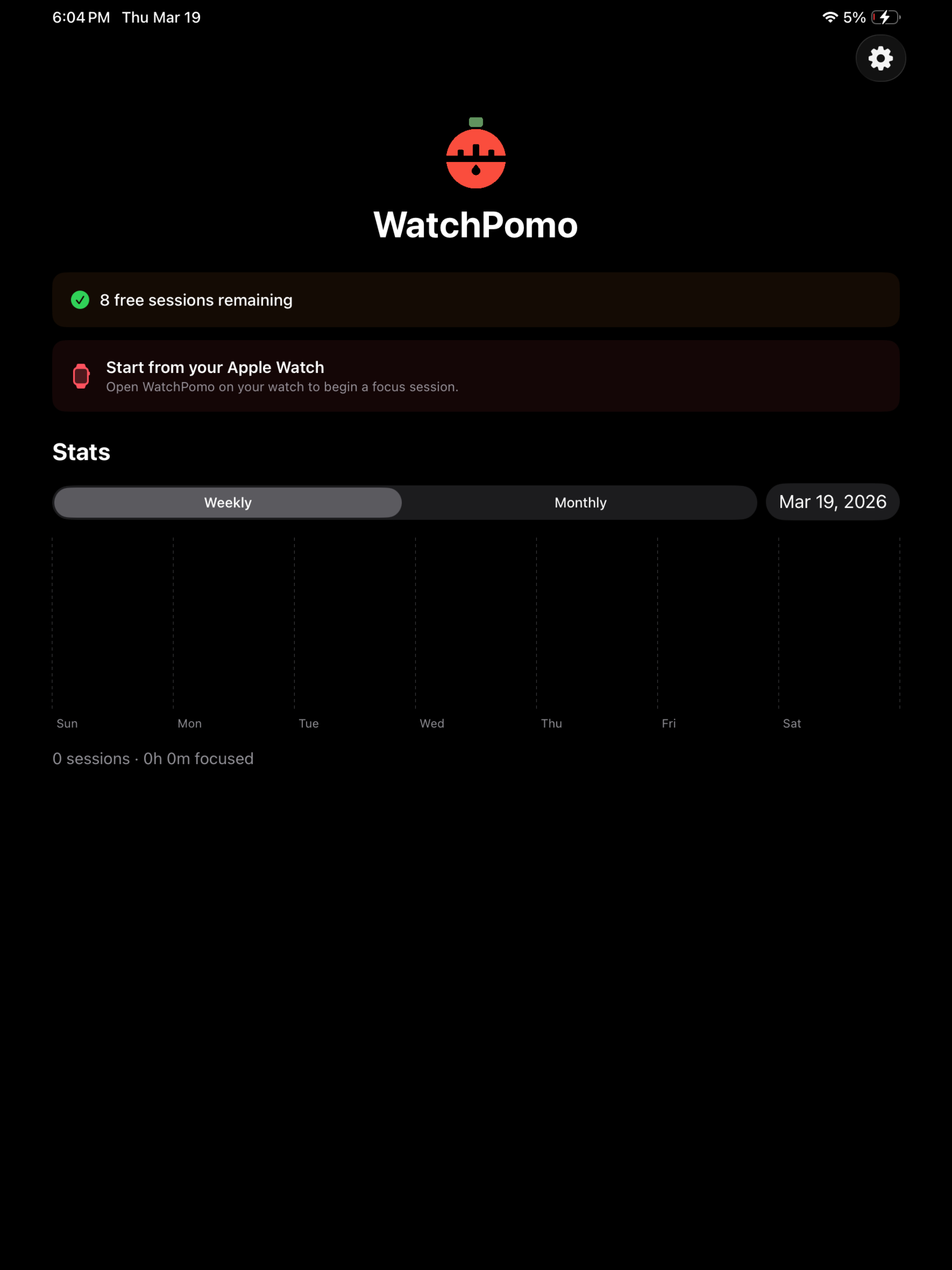 WatchPomo - Focus Timer screenshot 5