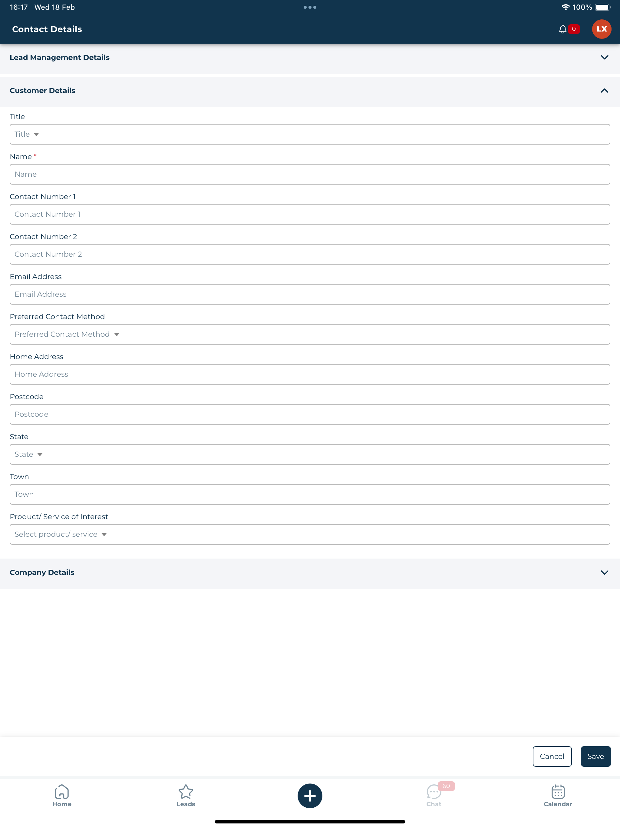 Golly CRM screenshot 7