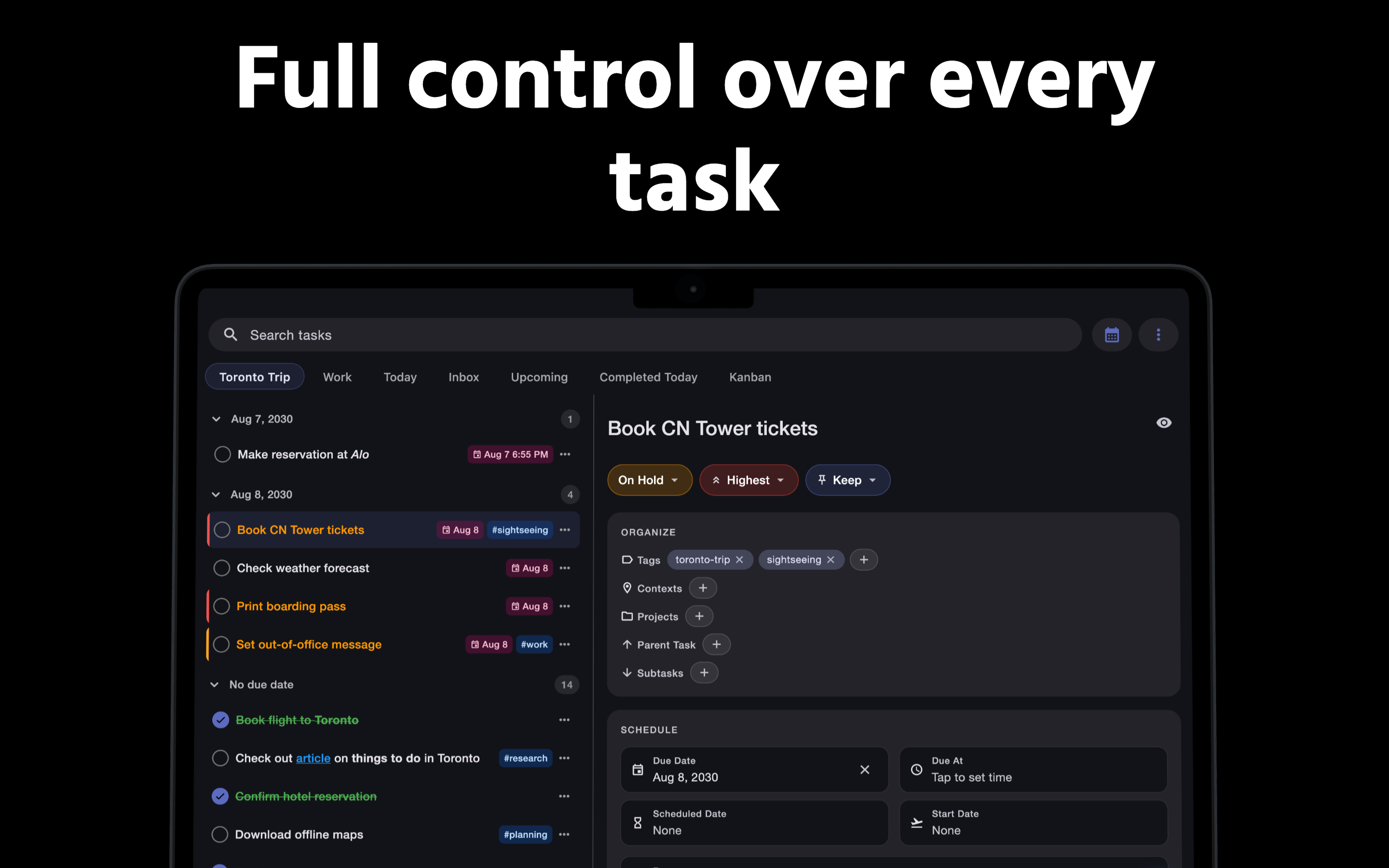TaskForge - Obsidian Tasks