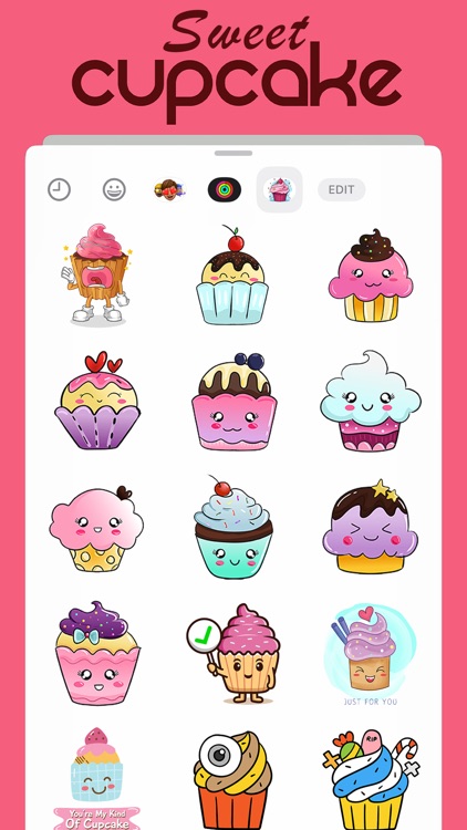 Sweet Cupcake Stickers