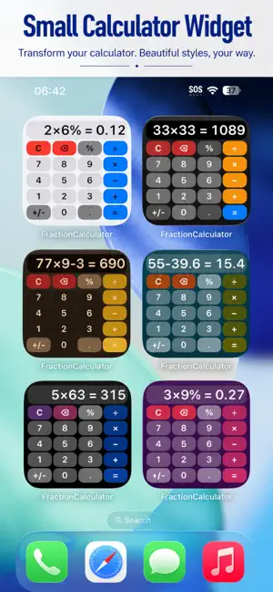 Fraction Calculator Widget screenshot 2