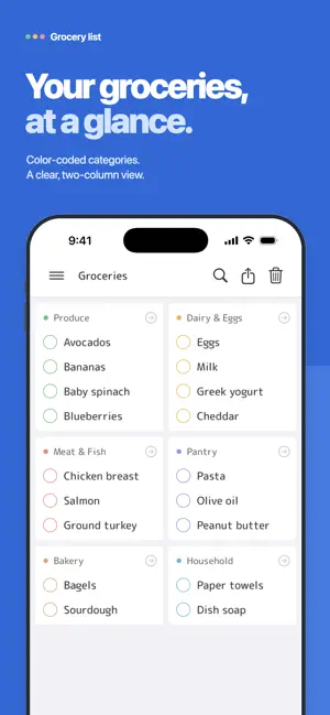 Shopii – Grocery Shopping List screenshot 1