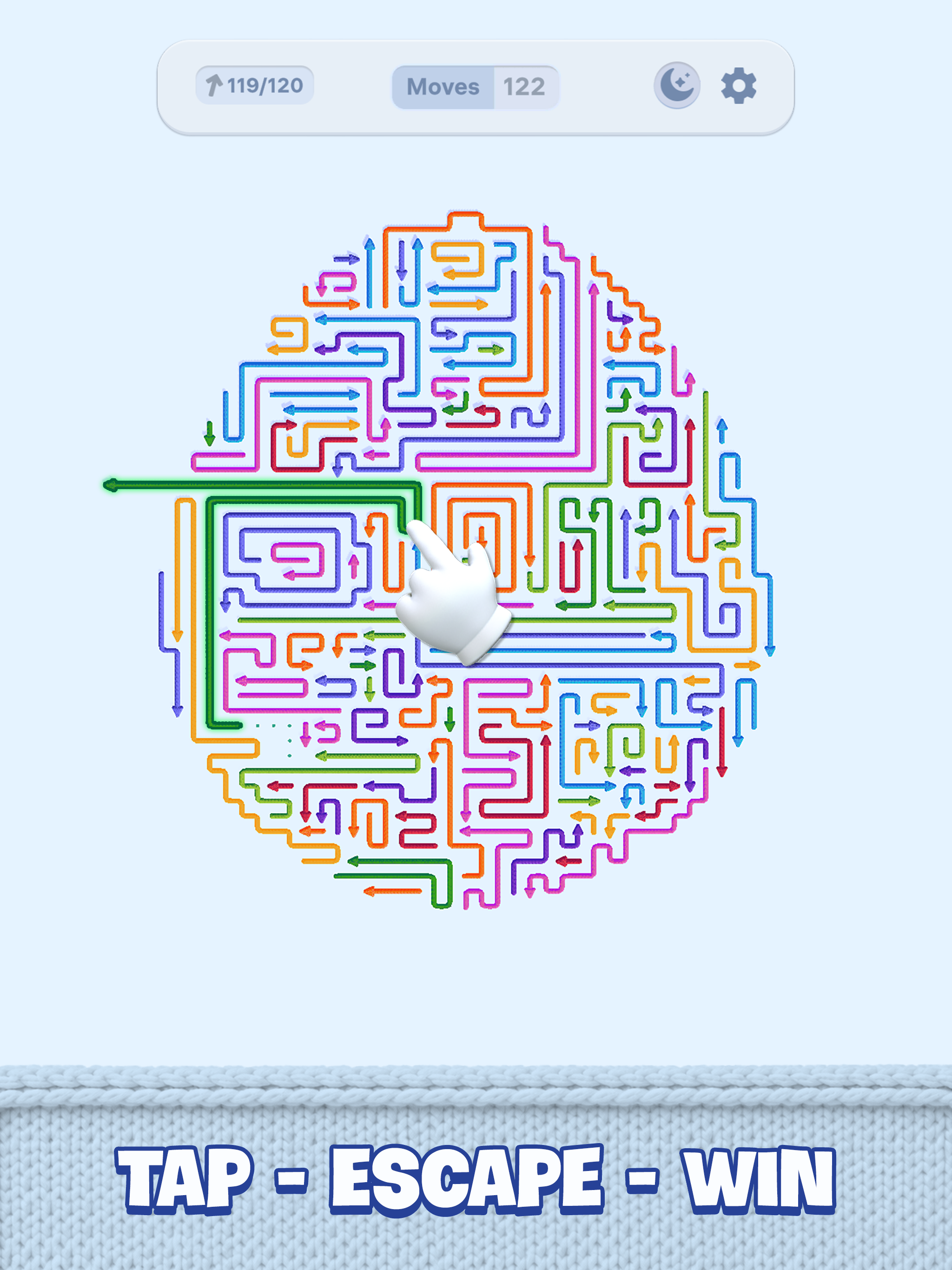 Wool Maze: Arrows Puzzle