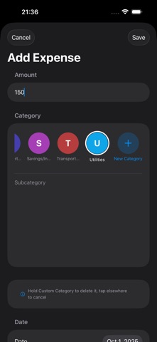 ExpenseTask screenshot