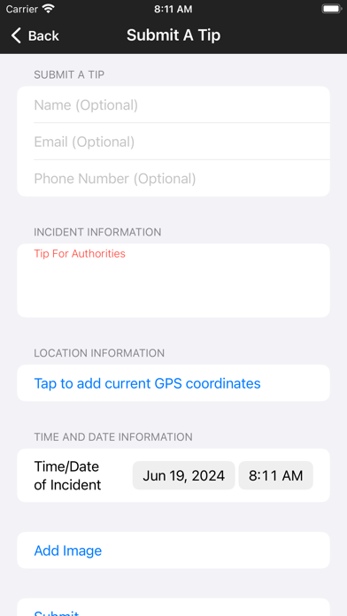 Lubbock County Sheriffs Office Screenshot