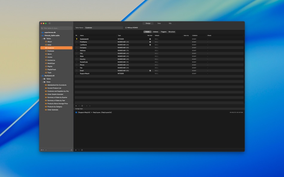 #1. Aster SQLite Manager (macOS) Podle: Dmitriy Martynov