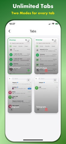 WT Web Duo for Dual Messenger iPhone screenshot