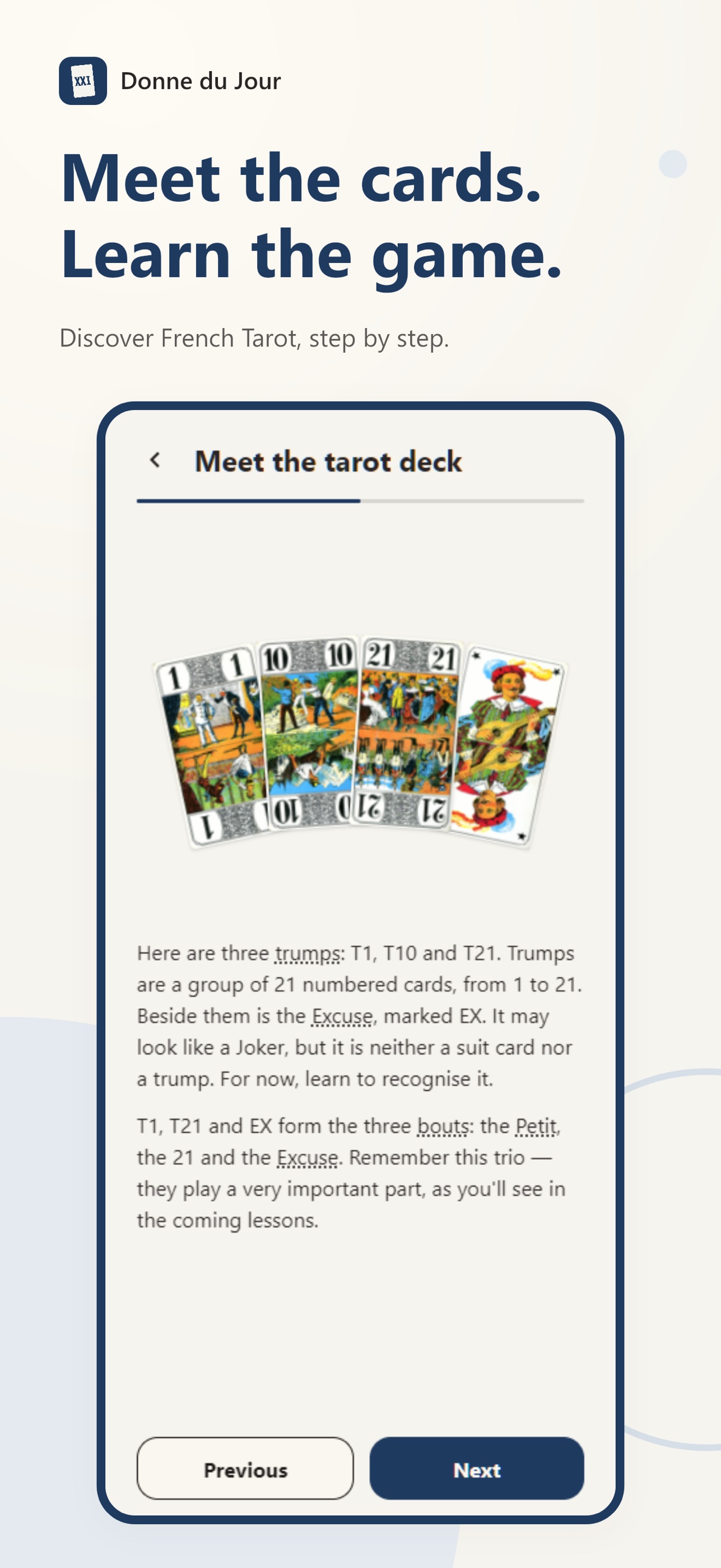 Screenshot 3 of Donne du Jour: French Tarot