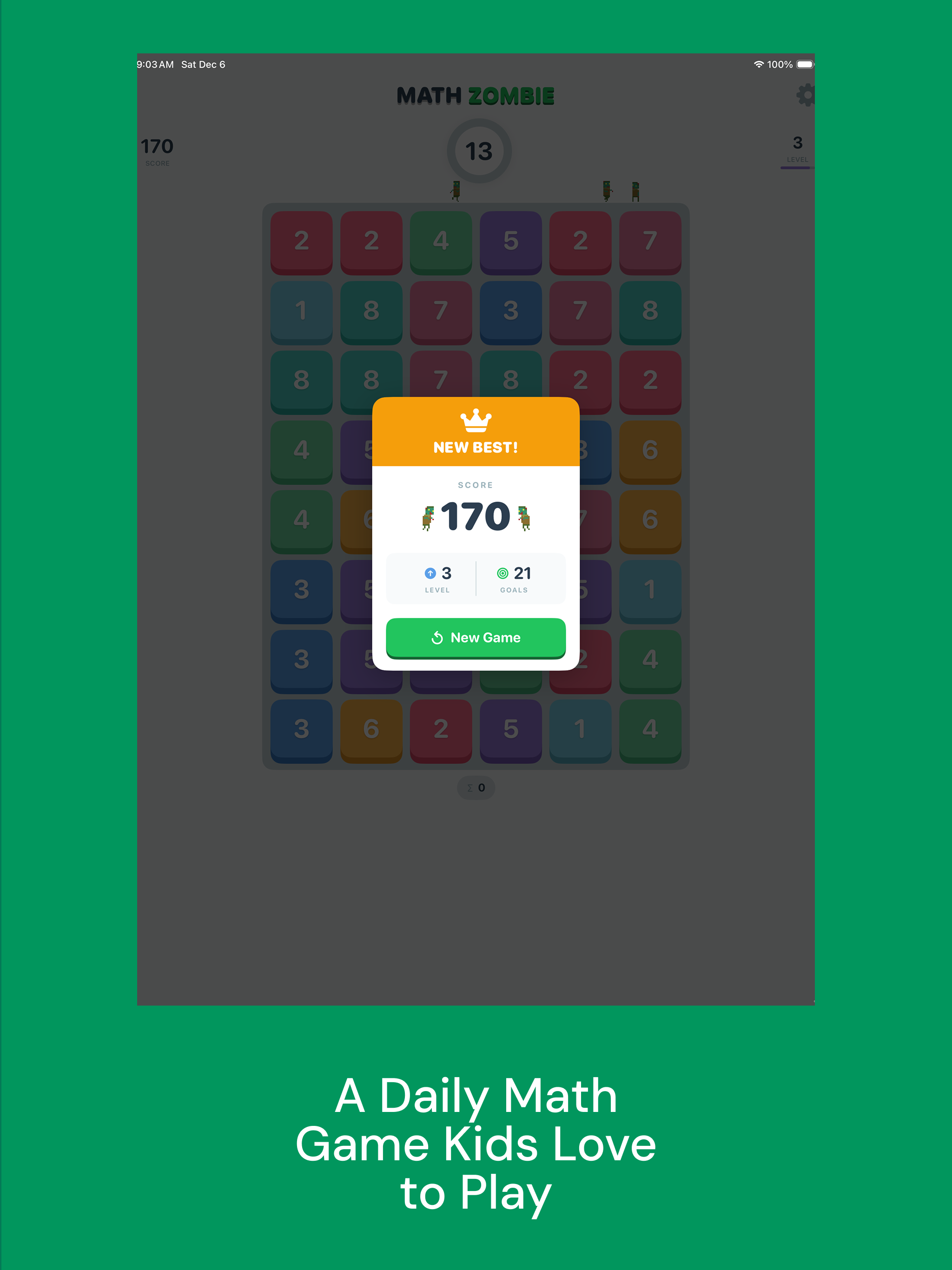 Math Zombie Classic: Learn