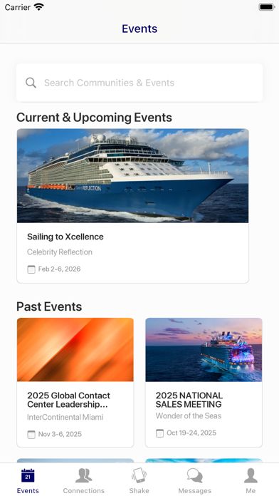 RCG Events iPhone screenshot