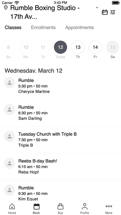 Rumble Boxing Studio Inc.