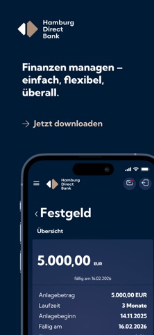 Hamburg Direct Bank - Banking iPhone screenshot