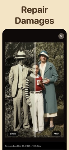 Revivor: Restore Old Photos iPhone screenshot