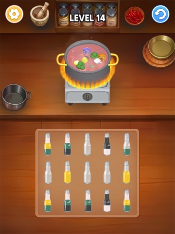Spice Sort:Cooking Puzzle Chef iPad screenshot