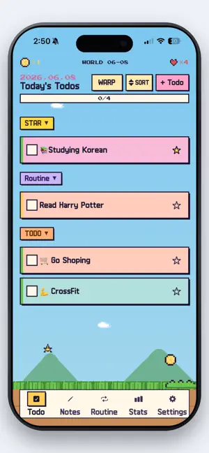 도트감성 일정관리 앱 뉴트로 투두 screenshot 1