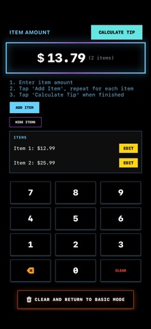 TipDiv Tip Calculator screenshot
