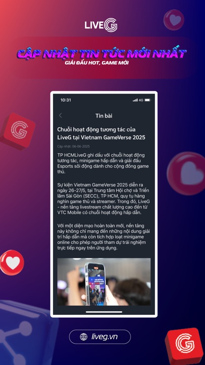 LiveG - VTC Esports screenshot-3