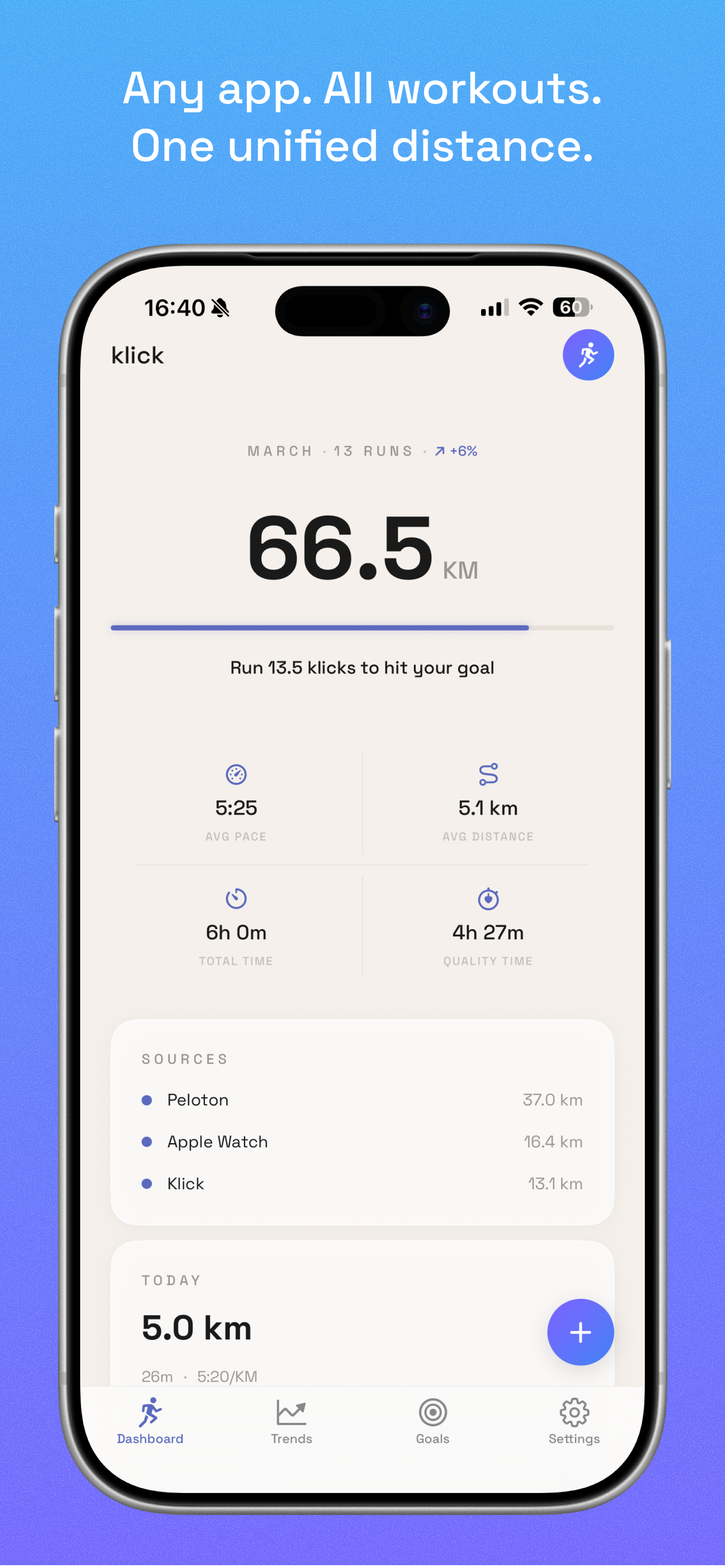 Klick - Fitness Odometer
