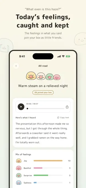 Kimocchi - Voice Mood Tracker screenshot 3