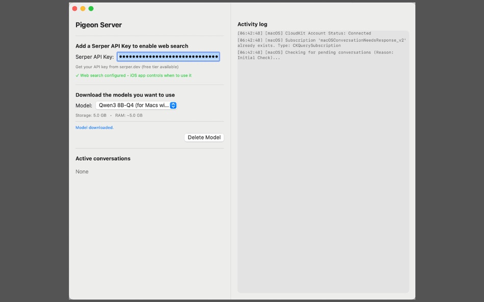 #2. LLM Pigeon Server (macOS) 由: Perma Evidence SA