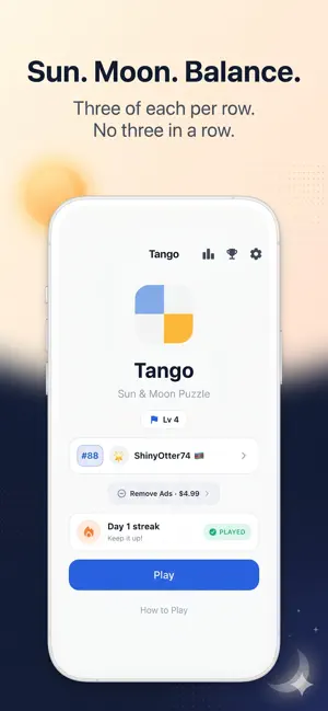 Tango: Sun Moon Logic Puzzle screenshot 1
