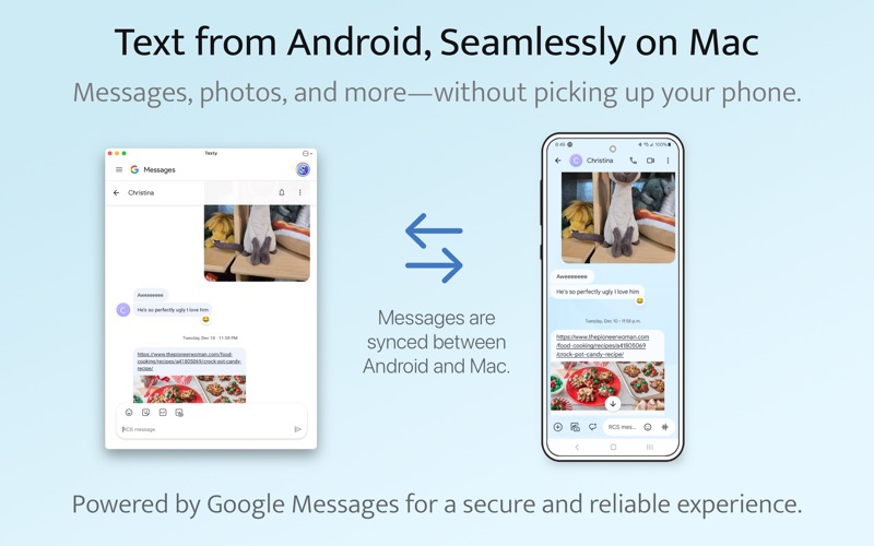 Texty for Google Messages Screenshot