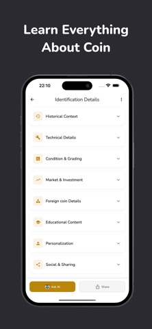Coin Identifier - Scan Value iPhone screenshot