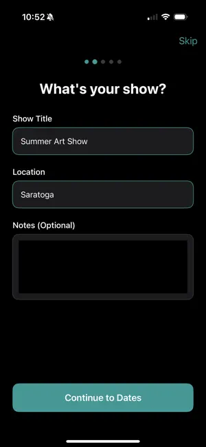 Art Show Tracker by Lignia.art screenshot 2