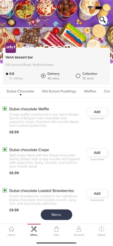 Velvt Dessert Bar screenshot