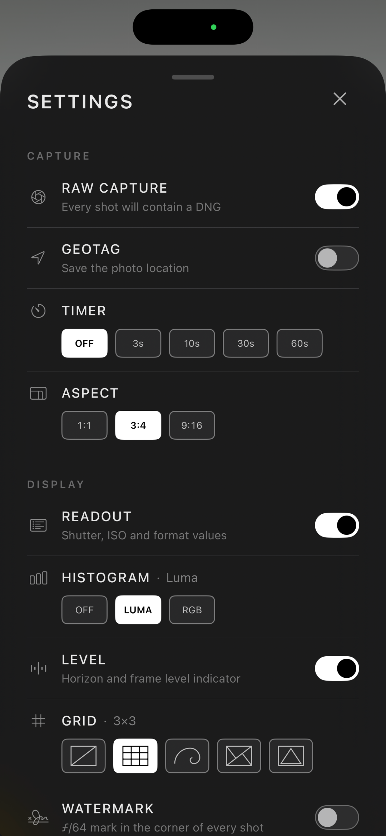 f/64 - RAW Camera screenshot 8