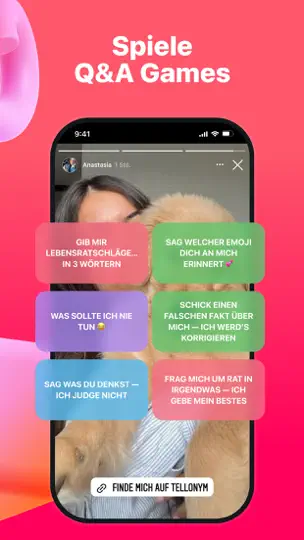 Screenshot von Tellonym - Frag Mich Alles auf dem iPhone 7