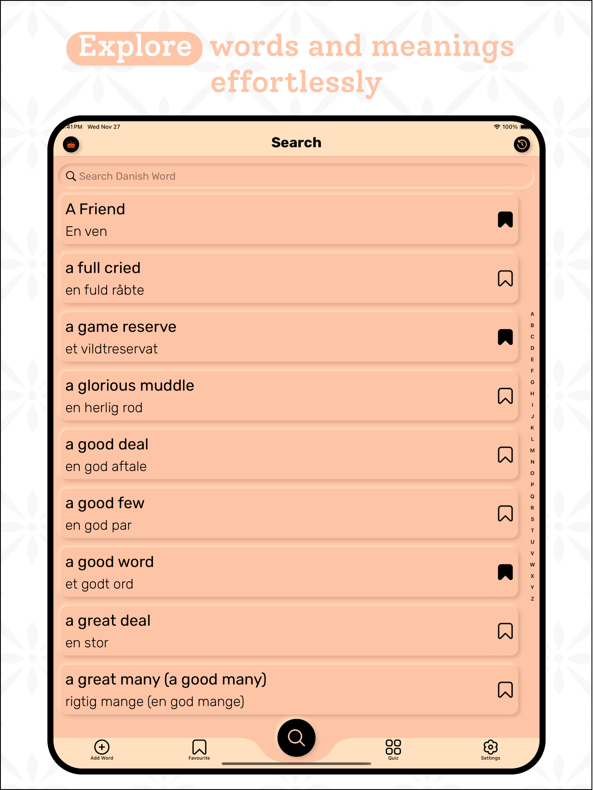 Danish | Danish Dictionary screenshot 10