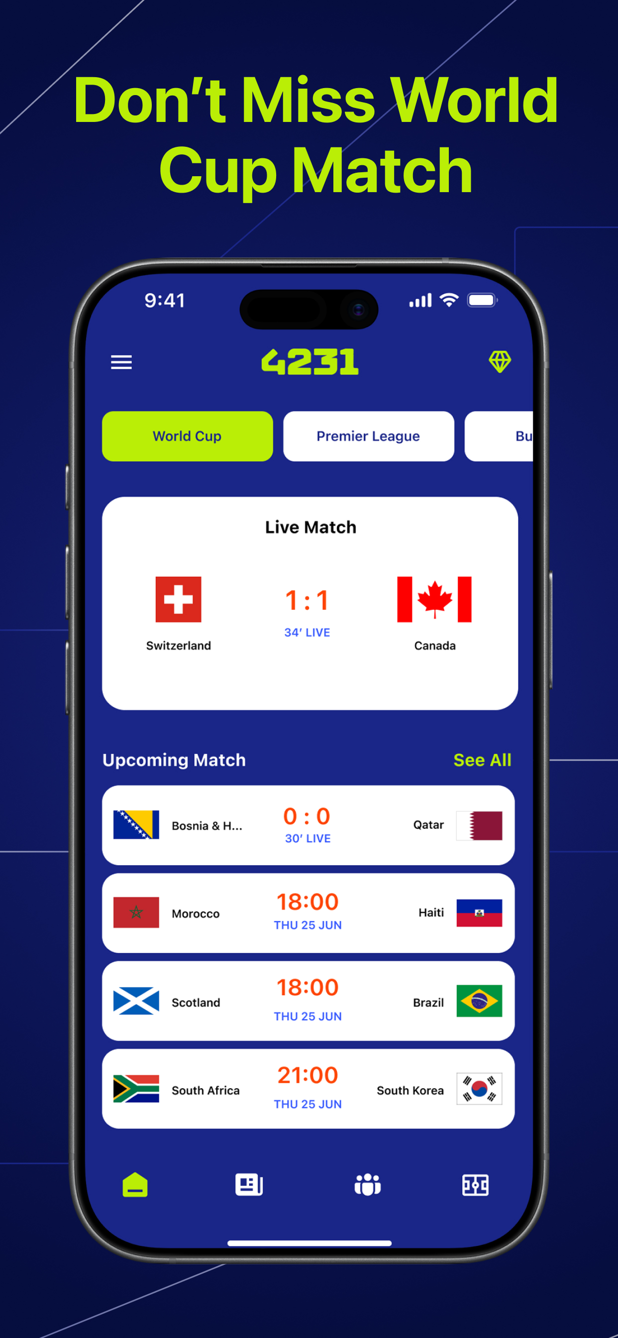 4231: Football Scores Today screenshot 2